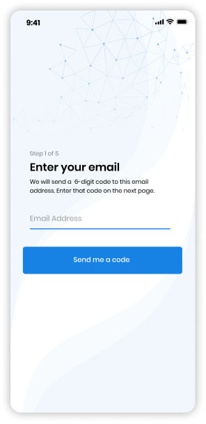 Imme email registration screenshot